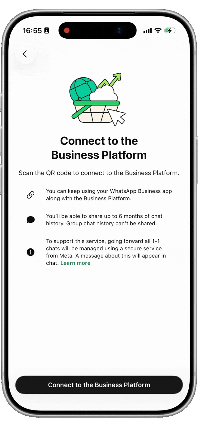 WhatsApp Business App - Connect to Business Platform